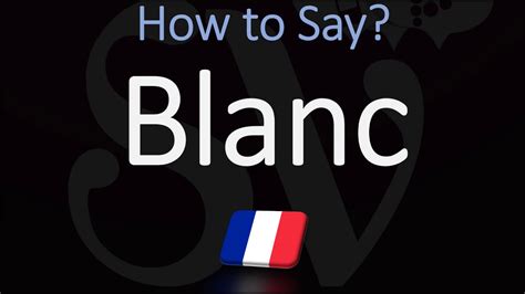 How To Say White In French Color Pronunciation How To Pronounce