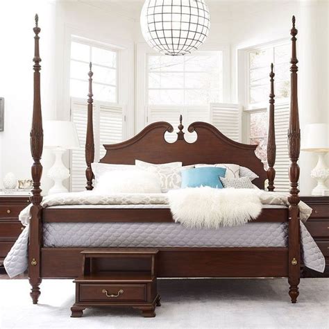 Carriage house california king carved panel rice bed by kincaid furniture. Hadleigh Rice Carved Poster Bed | Bedroom furniture ...
