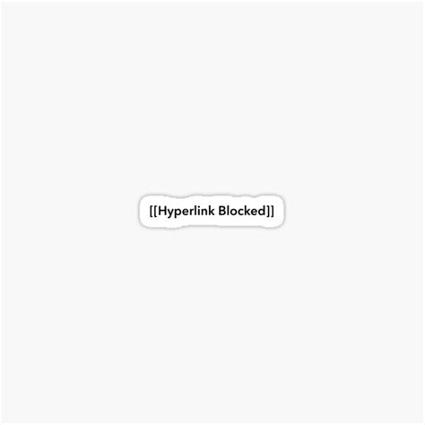 Hyperlink Blocked Spamton Black Sticker For Sale By Pottsfield