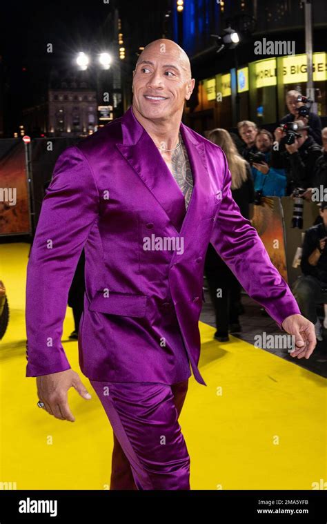 Dwayne Johnson Aka The Rock Poses For Photographers Upon Arrival For