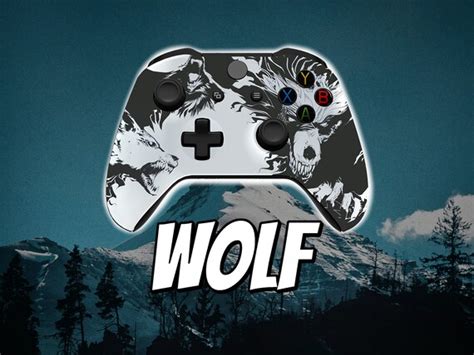 Custom Xbox Controller Wolf Xboxandpc Etsy