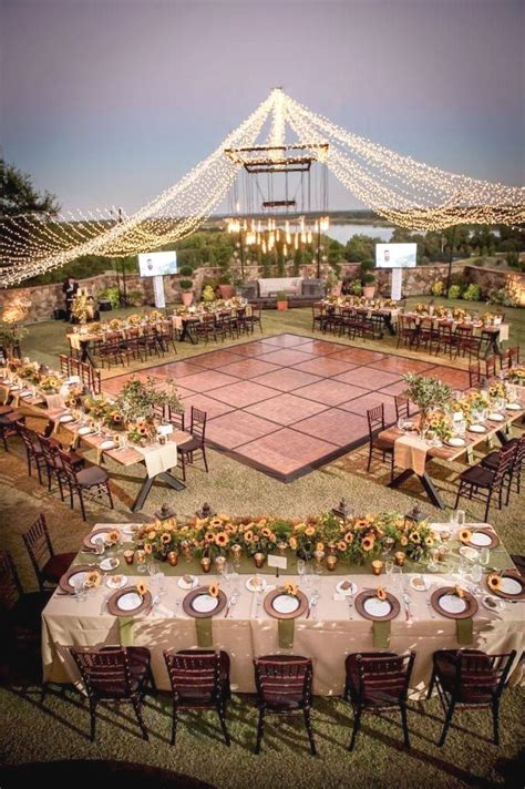 Table Outdoor Wedding Reception Decorations Ideas