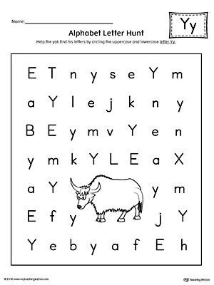 Words that begin with y. Say and Trace: Letter Y Beginning Sound Words Worksheet | Alphabet ...