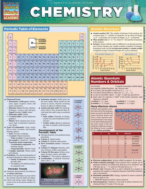 Barcharts Chemistry Quick Study Guide