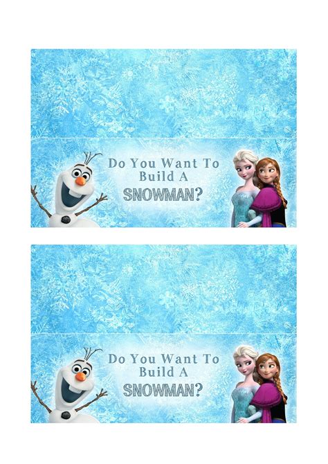 8 Best Images Of Do You Wanna Build A Snowman Printable Labels Do You