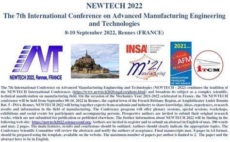 Newtech The Th International Conference On Advanced