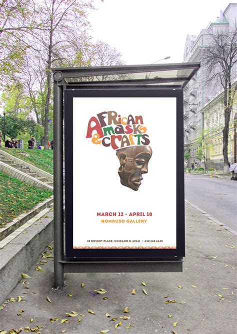 Poster For African Art Gallery On Behance