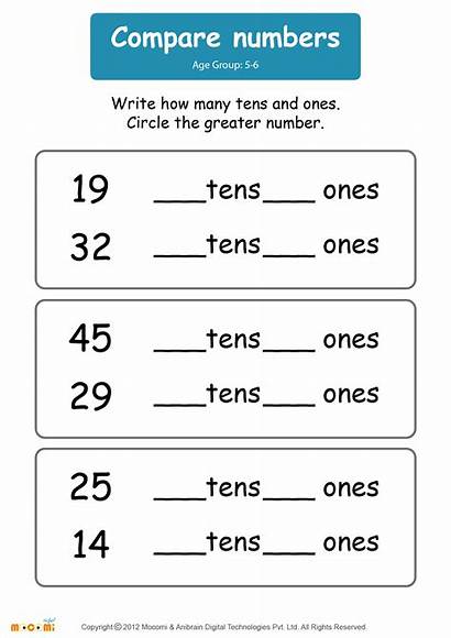 Numbers Comparing Worksheets Compare Worksheet Mocomi Preschool