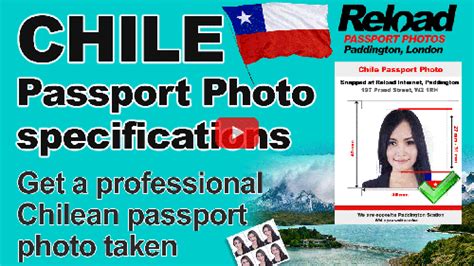 Chilean Passport Photo And Chile Visa Photo Snapped In Paddington London