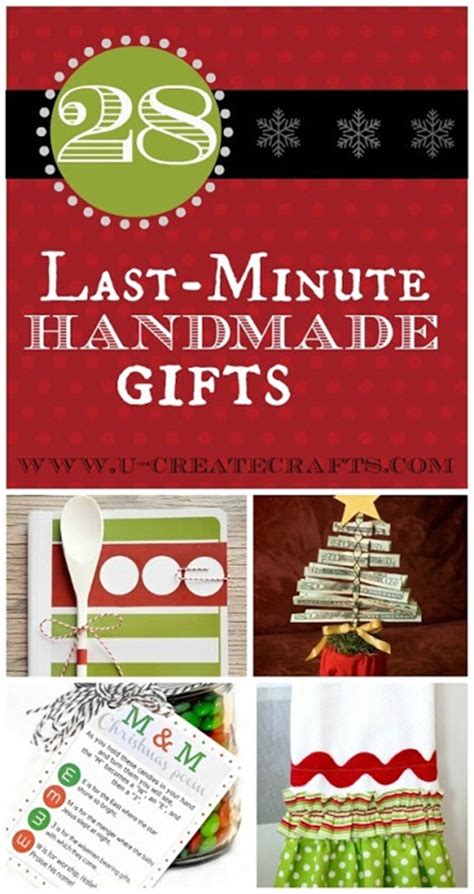 Maybe you would like to learn more about one of these? 28 Last Minute Handmade Gifts - U Create