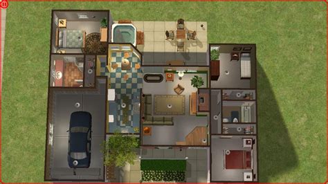 Sims 3 Floor Plan Sims 2 House Sims 3 Layout Design Floor Plans