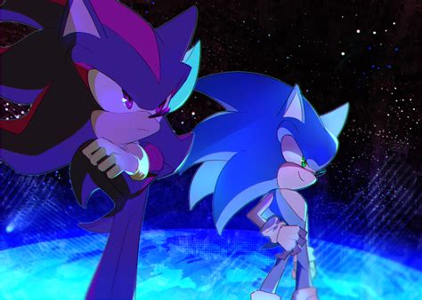 Sonic And Shadow By Holoskas On Deviantart