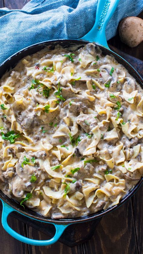 Just make sure to drain any fat away or your dish will be. Easy Ground Beef Stroganoff Recipe - 30 minutes meals