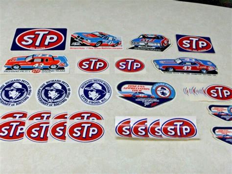Vintage Richard Petty Stp Race Cars Nascar Racing Decals Stickers Ur