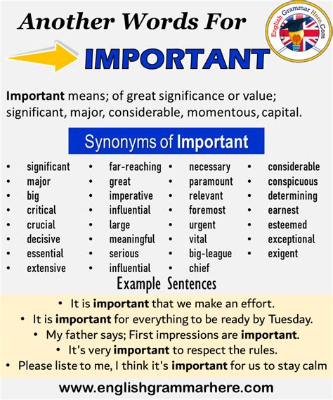 Another Word For Important What Is Another Synonym Word For Important