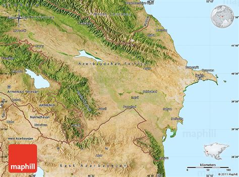 Satellite Map Of Azerbaijan