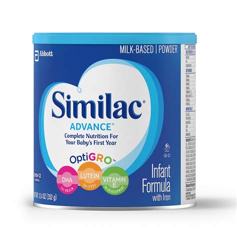 Similac Advance Infant Formula With Iron Baby Formula Powder 124 Oz