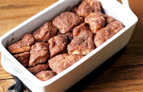2 cans (12 oz) of biscuit dough 1/2 cup of butter 2 teaspoons of cinnamon 1 cup of white sugar 1 cup of brown sugar cooking pan here's what you do! Easy Monkey Bread - only 1 can of biscuits | Bonnielj ...