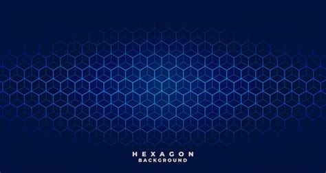Free Vector Blue Tech Hexagonal Pattern Design