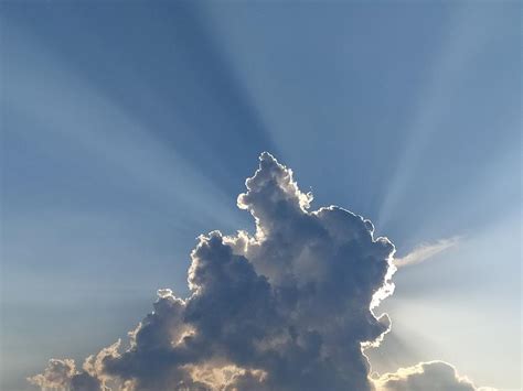 Dark Clouds With Crepuscular Rays Or Sun Rays Digital Art By Sky Cloud