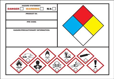 Ghs Nfpa Secondary Label Lzn