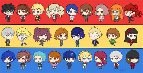 Chibi Persona Choose 3 From Each Row To Assemble Your Team Rpersona5