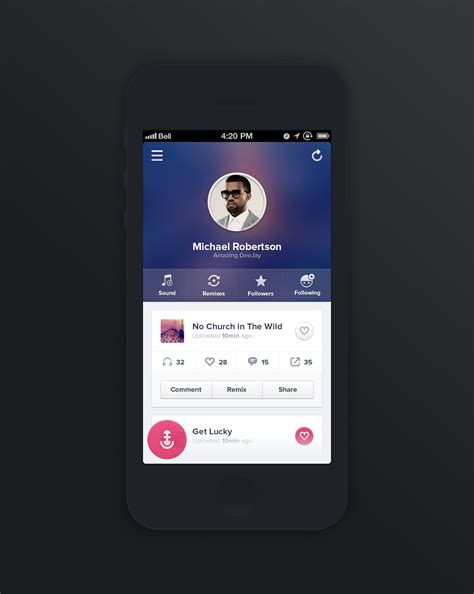 As we know, logo is a crucial visual identity and is also a great tool to build brand recognition. Music Sharing Application Profile by ZamfirKim | Iphone ...