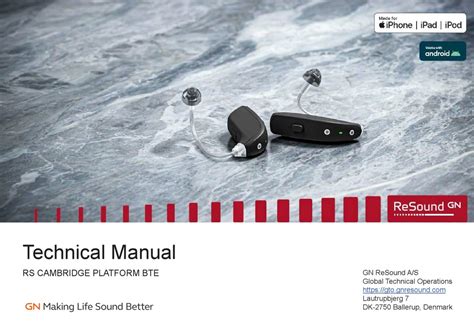 Gn Resound One Technical Manual Pdf Download Manualslib