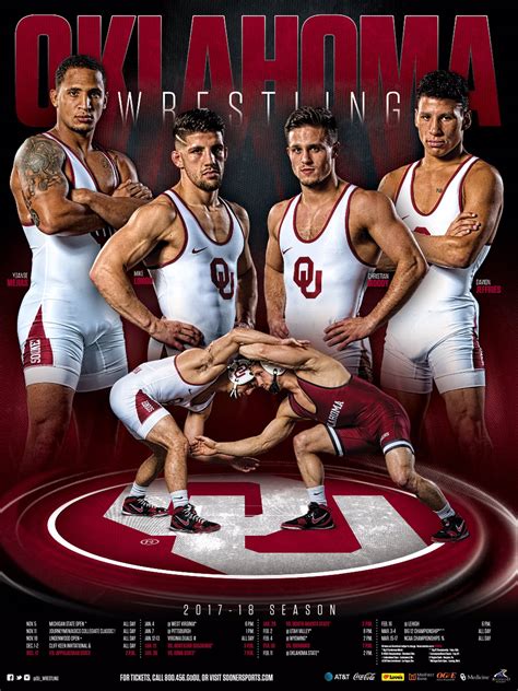 Oklahoma Wrestling on Twitter: "👀 Our 2017-18 poster is 🔥🔥 Come get