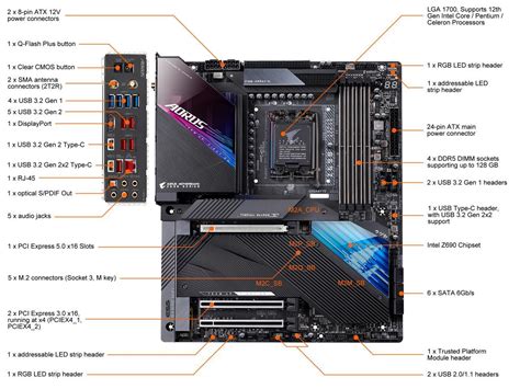 Gigabyte Z690 Aorus Master Lga 1700 Intel Z690 Eatx Motherboard With