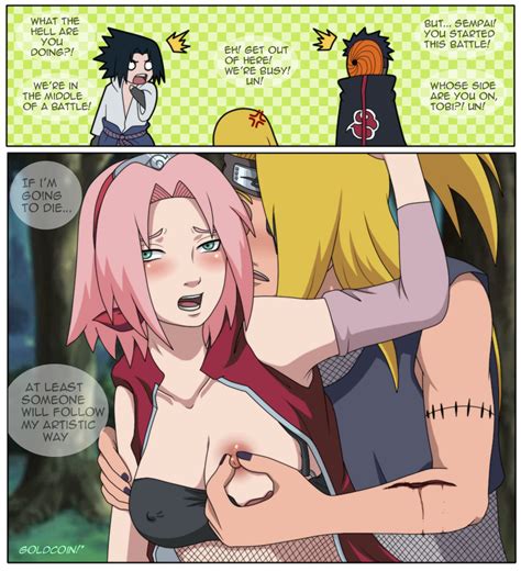 Rule 34 Deidara Female Goldcoinsuperstar Human Naruto Naruto Shippuden Sakura Haruno Sasuke