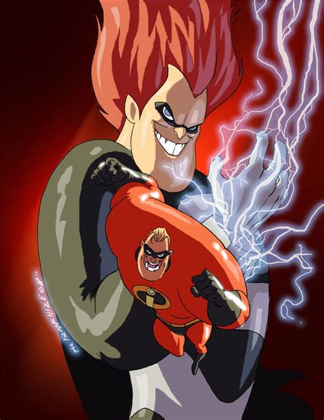 Syndrome And Mr Incredible The Incredibles Best Cartoon Movies