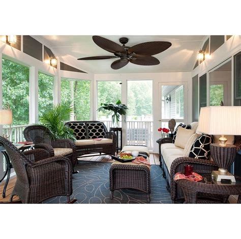 By fanimation.the fans with imagination. 52" Island Palm 5 Blade Ceiling Fan | Screened in porch ...