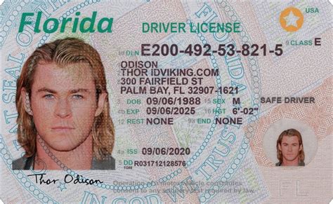 Florida Driver License Template Editable Psd File U Dltemplate Otosection