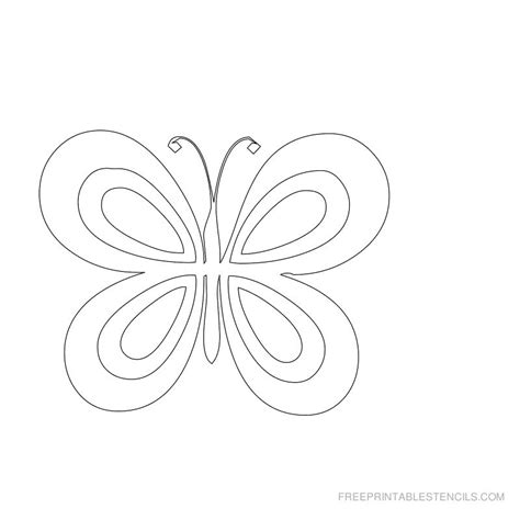 Printable Butterfly Stencils For Painting This Printable Butterfly