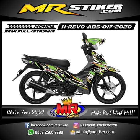 Stiker motor decal yamaha vega r new yellow blue glasses road race line grafis. H-REVO-ABS-017-2020 - stiker motor premium| striping motor ...
