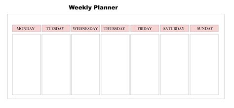 Paper Printable Weekly Planner Calendar Paper And Party Supplies
