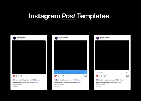 Instagram Post Template Behance