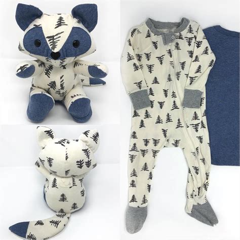 This Adorable Baby Keepsake Fox Was Made From A Tree Print Sleeper And