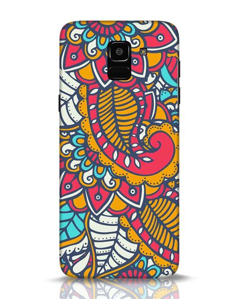 Buy Colorful Floral Pattern Samsung Galaxy J6 Mobile Cover For Unisex