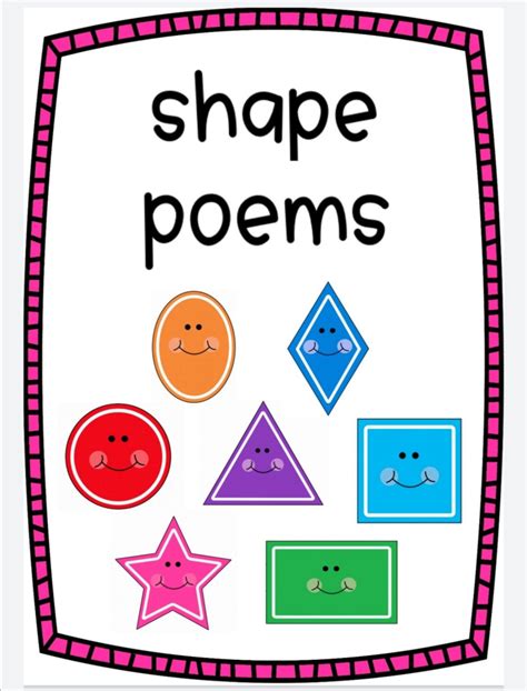 Shape Poems Posters Teacha