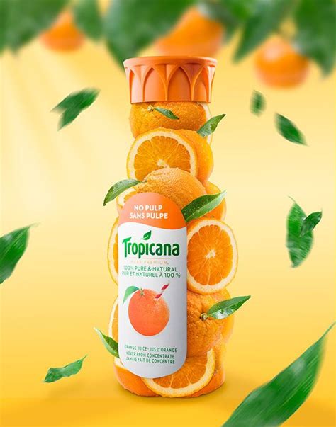 Tropicana Sincerely Orange Food Poster Design Creative Advertising