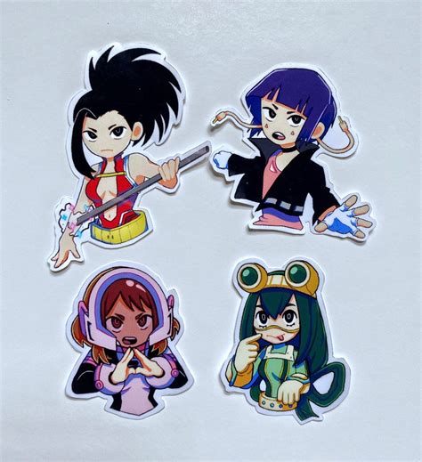 Mha Girls Pack Anime Sticker Pack Etsy