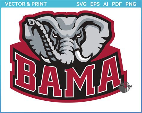 Alabama Crimson Tide Alternate Logo 2001 College Sports Vector
