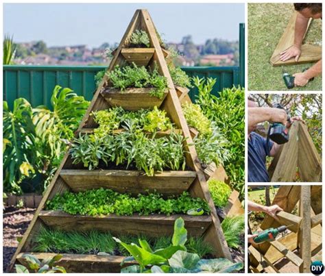 Diy Vertical Pyramid Tower Raised Garden Beds