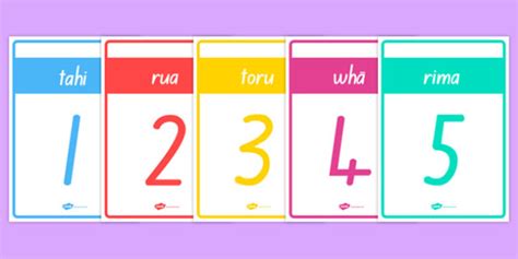 Print out of numbers in te reo | māori (/ ˈ m aʊ r i /, māori: FREE! - Numbers 1-10 Cards Te Reo Māori (teacher made)