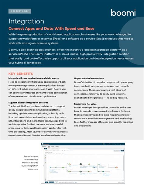Integration Connect Apps And Data With Speed And Ease Pdf Platform