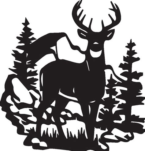 Deer Jumping Silhouette At Getdrawings Free Download