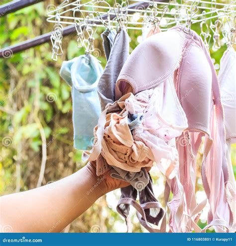 man hand steal underwear stock image image of clothes 116803801