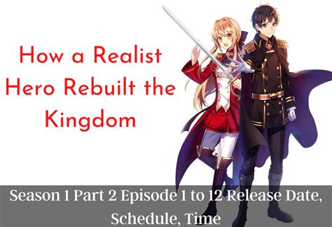 How A Realist Hero Rebuilt The Kingdom Season 1 Part 2 Episode 1 To 12